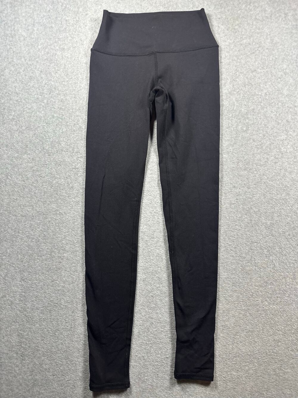 Alo Yoga Athletic Leggings Women's Small Black High-Waisted Workout Activewear